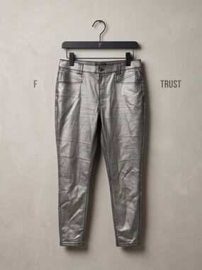 Silver Denim Skinny Jeans